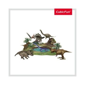 Cubic Fun - Puzzle 3D si Brosura-Parcul Dinozaurilor 43 Piese Cubic Fun - 1